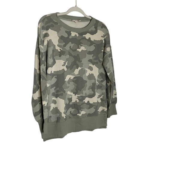 HIPPIE Rose Camo sweatshirt with side split. Long sleeves. Size M - Picture 4 of 8